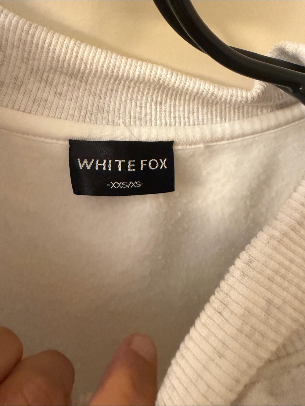 🇺🇸White Fox Light Gray Logo Crewneck Sweatshirt - Picture 7 of 9